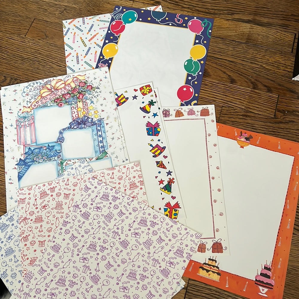 Birthday Scrapbooking paper.